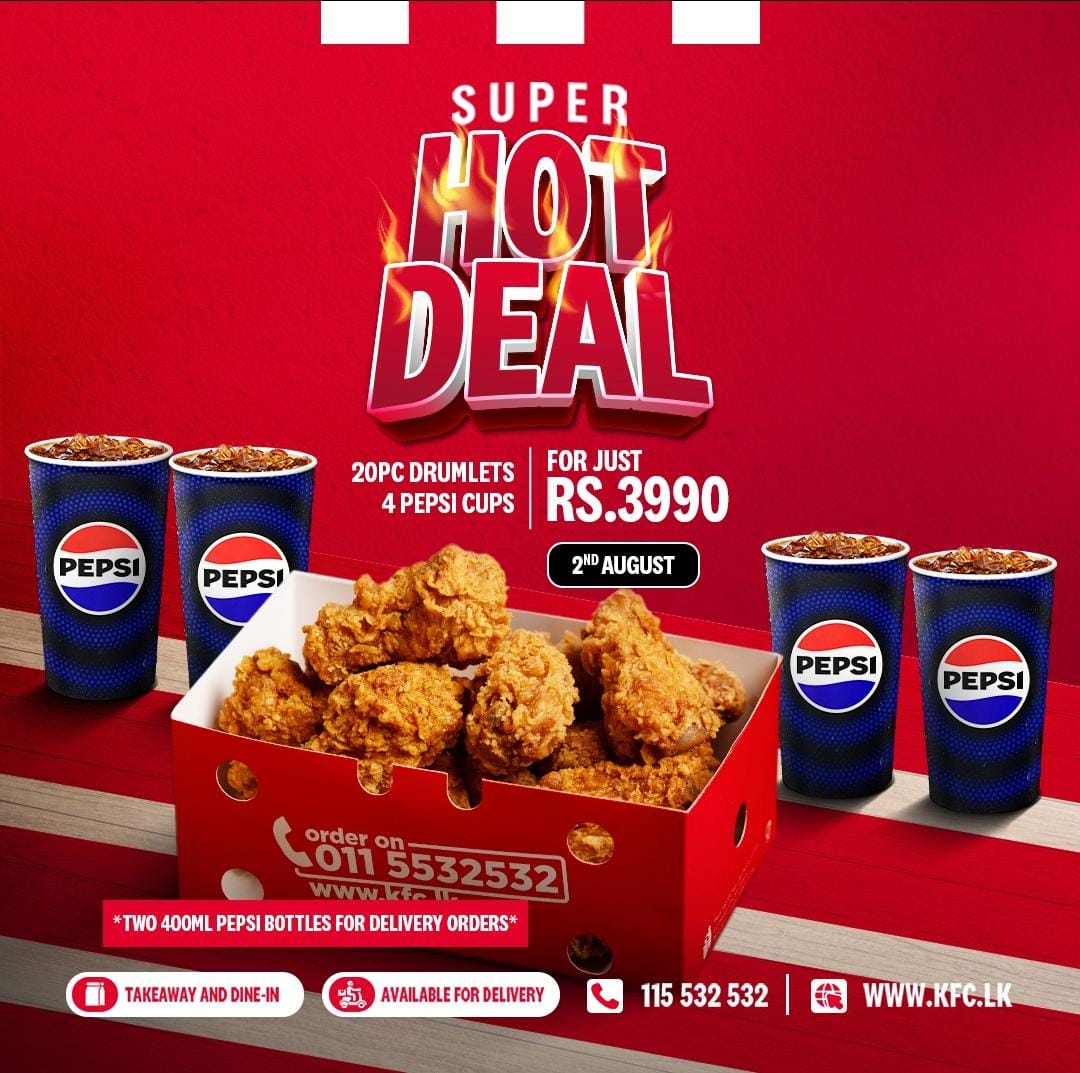 20PCS HOT DRUMLET + 2 PEPSI 400ML