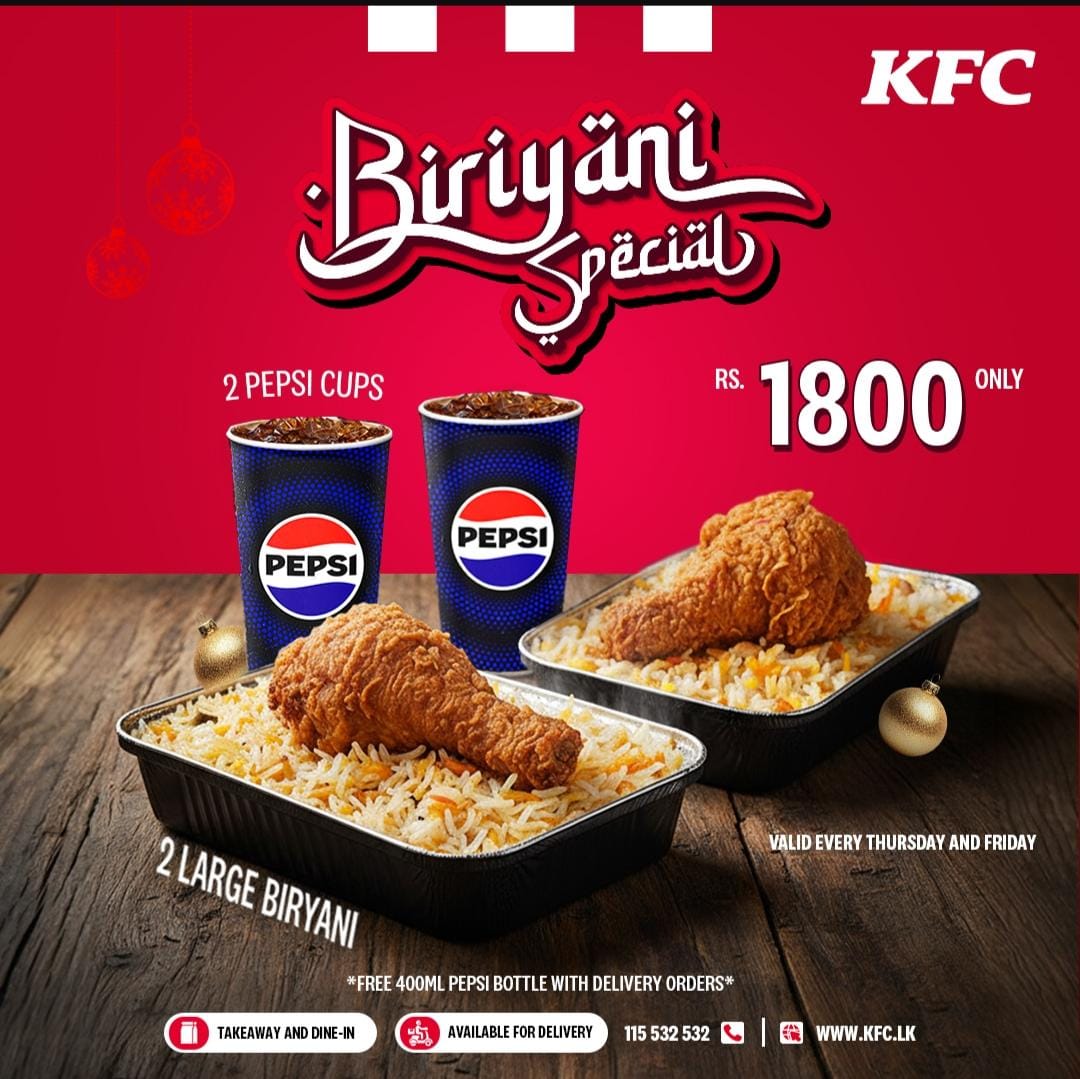 2 LARGE BURIYANI & 400ML 1 PEPSI