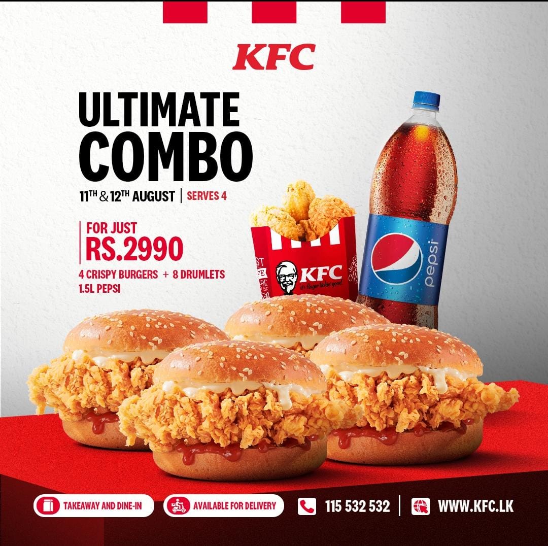 4 CRISPY FILLET BURGER+8PC DRUMLETS & 1.5LTR PEPSI