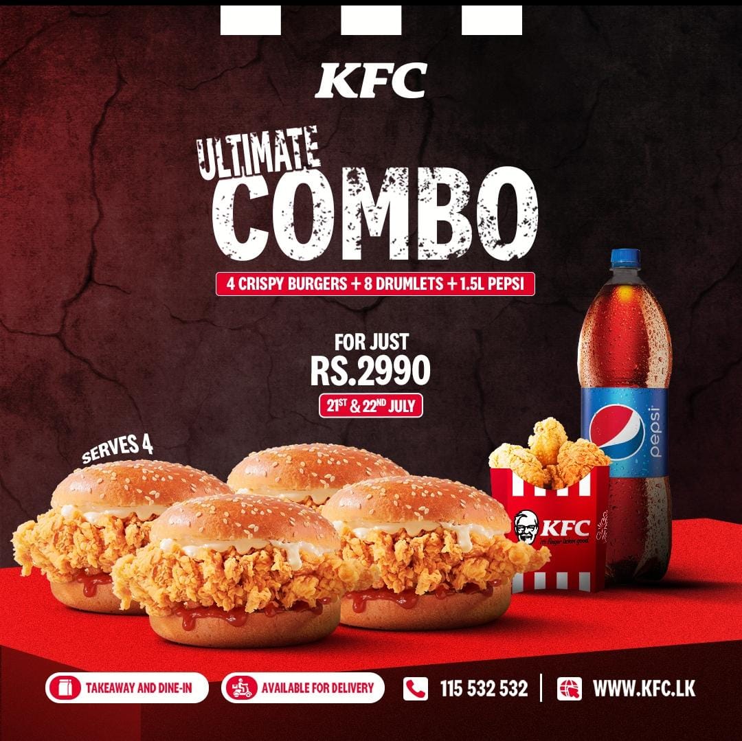 4 CRISPY FILLET BURGER+8PC DRUMLETS & 1.5LTR PEPSI
