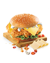 KFC Zinger Burger with Cheese